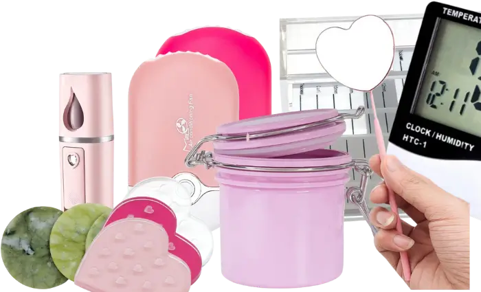 accesorios para extensiones de pestañas lashistas