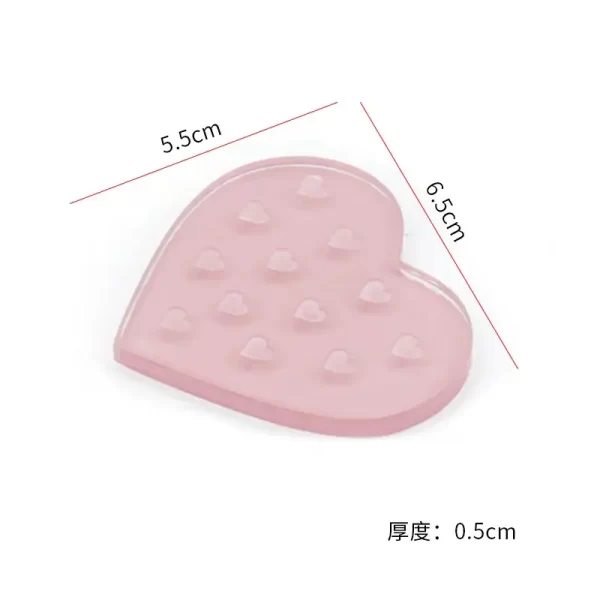 soportecora-rosa Soporte para Adhesivo en forma de Corazón