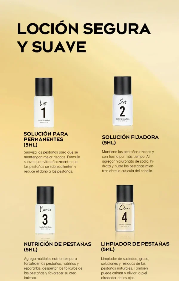 Kit Gollee Lash Lifting y Laminado de Cejas + Tinta