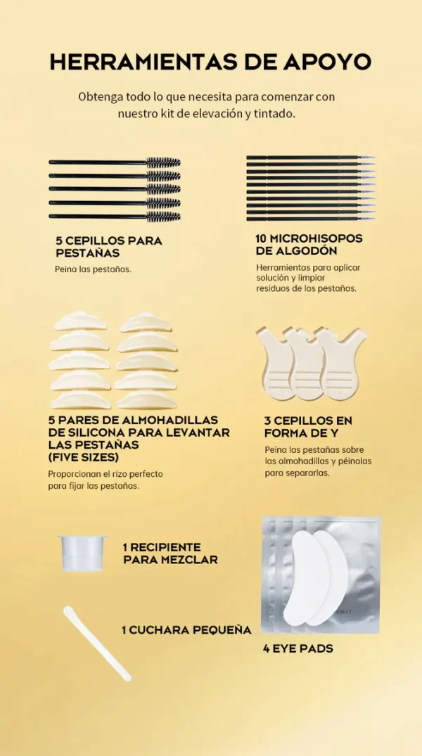 Kit Gollee Lash Lifting y Laminado de Cejas + Tinta