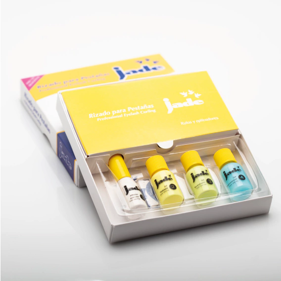 Kit Rizado de Pestañas Jade J Denis Profesional con Geles y Rulos 30 Servicios