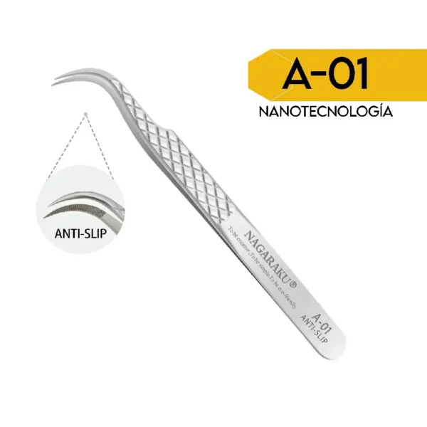 pinzas con nanotecnología para extensiones de pestañas nagaraku A-01