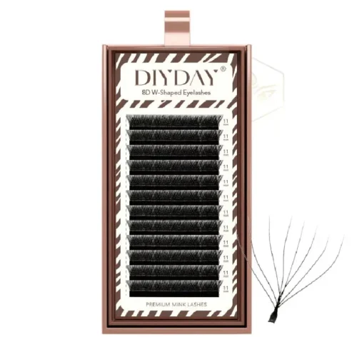 diyday-8d blister de pestañas 8d diyday para extensiones de pestañas abanicos