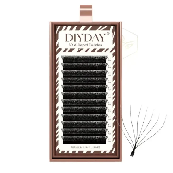 blister de pestañas 8d diyday para extensiones de pestañas abanicos