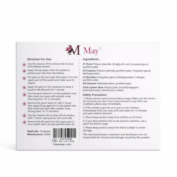 kit-lash-lifting-may-reverso Kit Lash Lifting MAY Profesional con Lociones Adhesivo y Pads