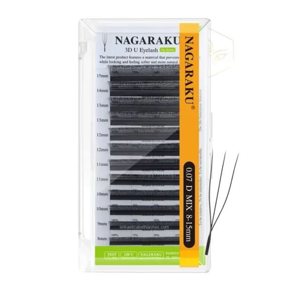 3D-U Blisters de Pestañas 3D Forma U Nagaraku