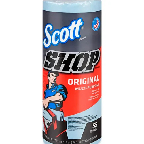 Servitoallas Scott Shop azules libres de pelusa