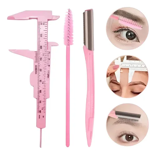 vernier-perfilador-cepillo kit-vernier-perfilador-cepillo-diseno-cejas-microblading-profesional