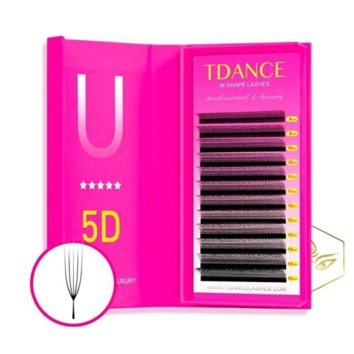 blister de extensiones de pestañas U 5D marca T Dance