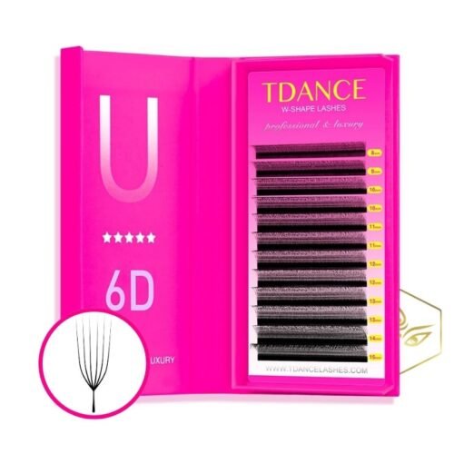 blister de extensiones de pestañas U 6D marca T Dance